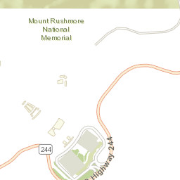 Black Hills National Forest Presidential Trail Keystone SD Street Map