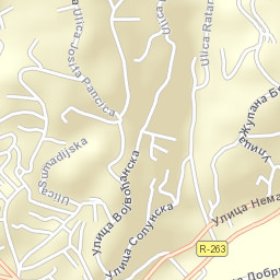 Užice Street Map