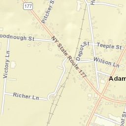 Adams Center New York Street Map