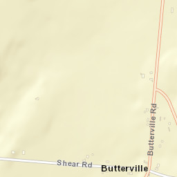 Butterville New York Street Map