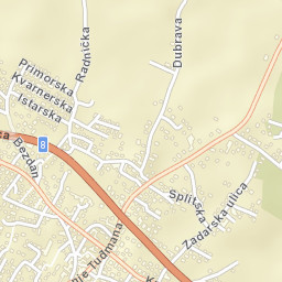 Pirovac Street Map
