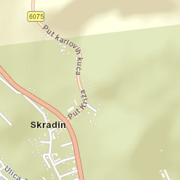 Skradin Street Map