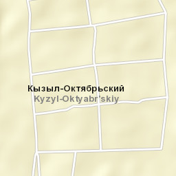 Kyzyl-Oktyabr’skiy Street Map