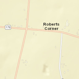 Roberts Corner New York Street Map