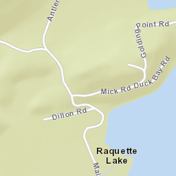 Raquette Lake New York Street Map