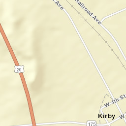 WY-175 Wyoming America Street Map