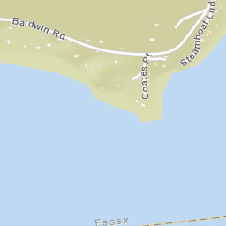 Baldwin New York Street Map