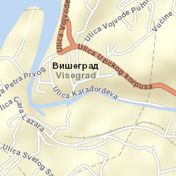 Višegrad Street Map