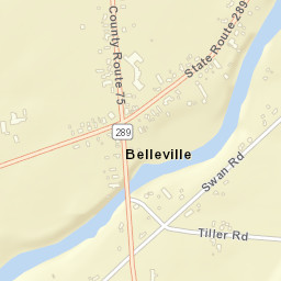 Belleville New York Street Map
