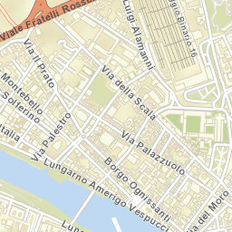 Florence, Firenze, Italy Street Map