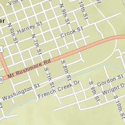 601-699 French Creek Drive, Custer, SD Street Map