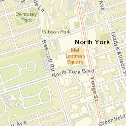 North York Street Map