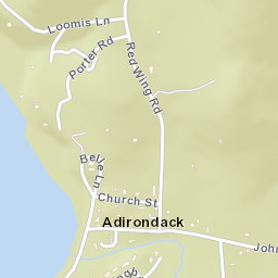 Adirondack New York Street Map