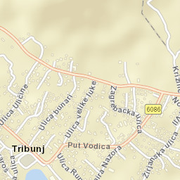 Tribunj Street Map