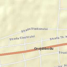 Comuna Grojdibodu Street Map