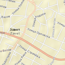 Zavet Street Map