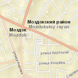 Mozdok Street Map