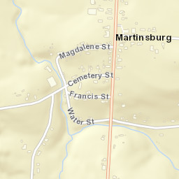 Martinsburg New York Street Map