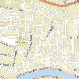 Leaning Tower of Pisa, Piazza del Duomo, Pisa Street Map