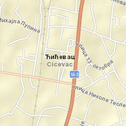 Ćićevac Street Map