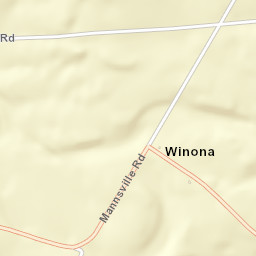 Winona New York Street Map