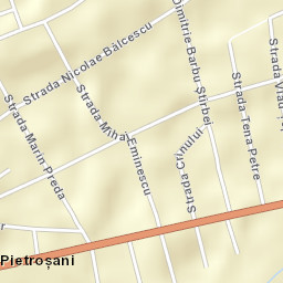 Comuna Pietroşani Street Map