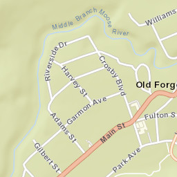 Old Forge New York Street Map