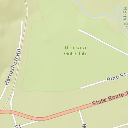 Thendara New York Street Map