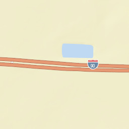 Interstate 90 Mount Vernon SD Street Map