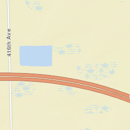 Interstate 90 Hanson SD America Street Map