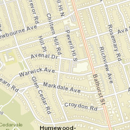 Toronto county Street Map