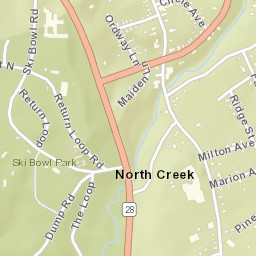 North Creek New York Street Map