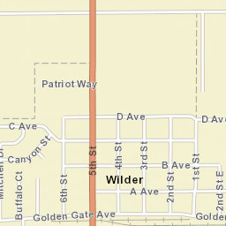 520 Golden Gate Avenue, Wilder, ID 83676 Street Map