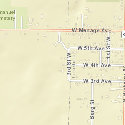 209 West Menage Avenue Lakefield Street Map
