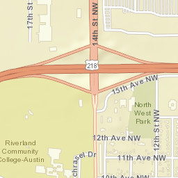 1492-1560 14th Street Northwest Austin MN Street Map