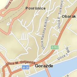 Goražde Street Map