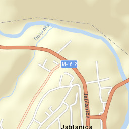 Jablanica Street Map