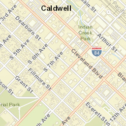 1013 Cleveland Boulevard, Caldwell, ID Street Map