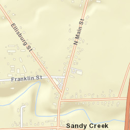 Sandy Creek New York Street Map