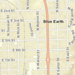 900-940 E 7th St, Blue Earth, MN 56013 Street Map