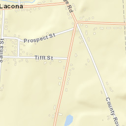 Lacona New York Street Map