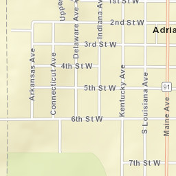 500-548 4th Street West Adrian MN Street Map