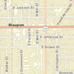 299 East Main Street, Waupun, WI 53963 Street Map