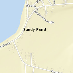 Sandy Pond New York Street Map