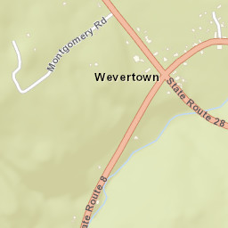 Wevertown New York Street Map
