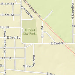 501-505 Crystal Drive Hartford SD Street Map