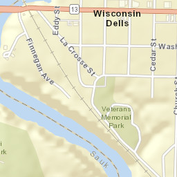 231-299 Broadway, Wisconsin Dells, WI  Street Map