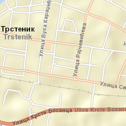 Trstenik Street Map