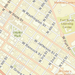 218 North Capitol Boulevard, Boise, ID Street Map