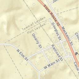 Port Leyden New York Street Map